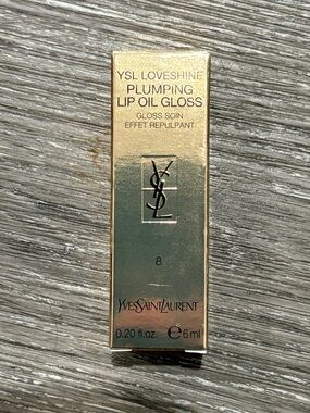 Yves Saint Laurent Gold Metallic Lip Gloss Box